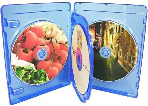 Pudełko 4xDVD 14mm BLU-RAY Niebieskie