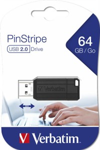 Verbatim USB 2.0 Pendrive PINSTRIPE 64GB 49065