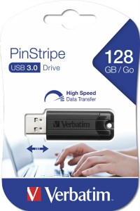 Verbatim USB 3.0 Pendrive PinStripe128GB 49319