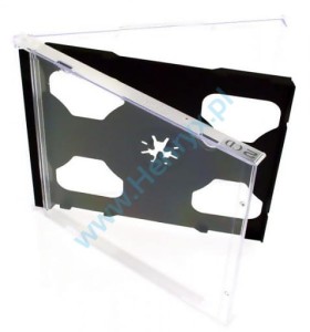 Pudełko 2xCD Box JC Czarne 10,4mm