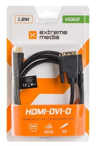 Kabel HDMI-DVI 1,8m 18+1 Z14795