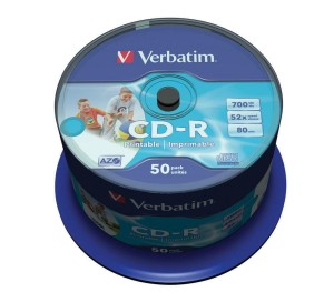 Verbatim CD-R x52 700MB PRINT AZO c-50 FF 43309