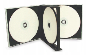 Pudełko 4xCD Box JC Czarne 22mm Standardowe Tray czarny JEWEL 10,4