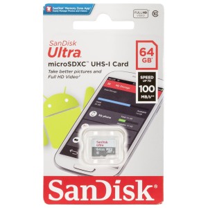 SanDisk Micro SDXC 64GB 100MB/s cl10 SDSQUNR-064G-GN3MN