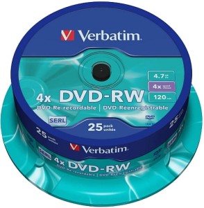 Verbatim DVD-RW x4 4,7GB c-25 43639