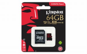 KINGSTON Micro SDXC 64GB SDCR 80/100 CANVAS REACT