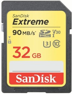 SanDisk SDHC 32GB Extreme 90/40MB/s U3 class 10  SDSDXVE-032G-GNCIN