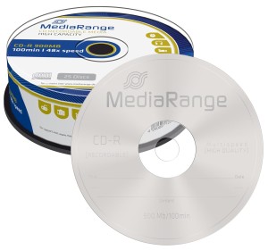 MEDIARANGE CD-R x48 900MB 100min c-25 MR222