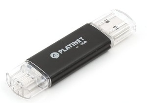 PLATINET USB Pendrive 16GB DUO BLACK bez opaowania 41778 AX-DEPO PMFA16B czarny