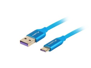 Kabel USBC na USB 2.0 0,5m 5A Z26779 PREMIUM NIEBIESKI CA-USBO-21CU-0005-BL