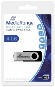 MEDIARANGE USB Pendrive 4GB MR907 Twister