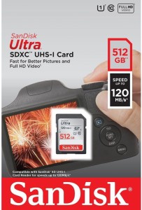 SanDisk SDXC 512GB Ultra 120MB/s SDSDUN4-512G-GN6IN