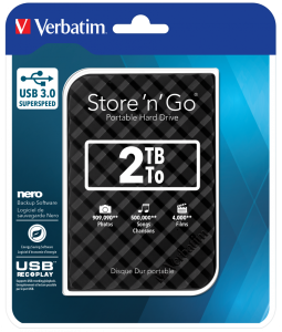 VERBATIM Dysk 2,5" USB 3.0 2TB 53195 SLIM BLACK VHD2TB2