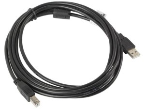 Kabel USB 2.0 sygnałowy 1m +ferryt z30271 AM-BM A-wtyk/B-wtyk