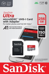SanDisk Micro SDXC 256GB 150MB/s A1 cl10 SDSQUAC-256G-GN6MA