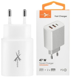 Ładowarka 3xUSB USBC+2xUSB 47W TC47CUU EXTREME ŁAD000323