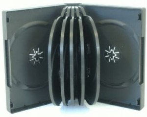 Pudełko 12xDVD Czarne 39mm
