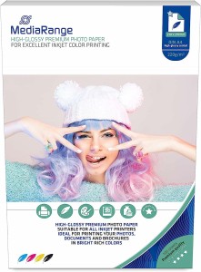 MEDIARANGE Papier 220g op-100 A4 Glossy MRINK103 5760dpi
