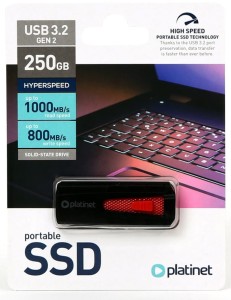 PLATINET USB SSD Pendrive 250GB 45868 1053/890MB PMFSSD250