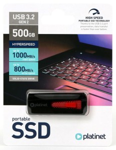 PLATINET USB SSD Pendrive 500GB 45869 1053/890MB PMFSSD500