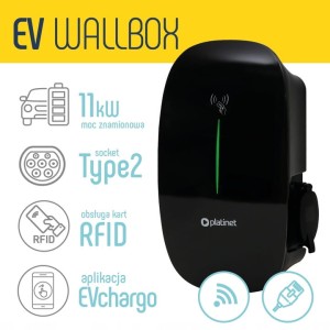 PLATINET WALLBOX Stacja ładowania 45810 TYPE2 11KW PWB11KW WIFI