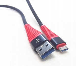 Kabel USB 3.0 AM/BM5p mikro USB 1m KK21N  QUICK CHARGE CZERWONY