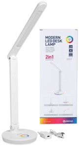 PLATINET Lampka led 12W 45937 PDL400RGBW biała z portem usb