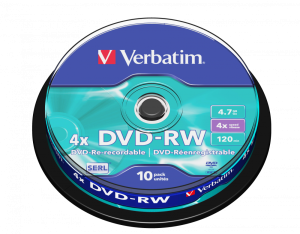 Verbatim DVD-RW x4 4,7GB c-10 43552