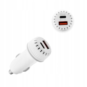Ładowarka samochodowa USB+USBC TR-C01 2xUSB 38W