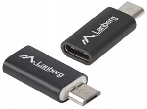 Adapter USBC Żeński na mikro USB Męski Z29473 OTG AD-UC-UM-01