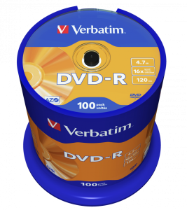 Verbatim DVD-R x16 4,7GB AZO c-100 43549