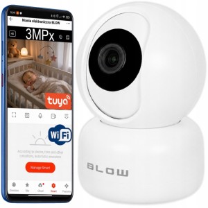 BLOW Kamera IP WiFi HD 3MP 78-652 T263 TUYA wewnętrzna obrotowa