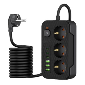 Listwa zasilająca 3m 3 gniazd DA714B 6xUSB 3xUSB 3xUSBC