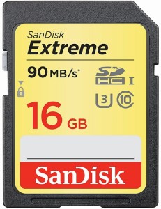SanDisk SDHC 16GB Extreme 90/40MB/s U3 class 10 SDSDXNE-016G-GNCIN