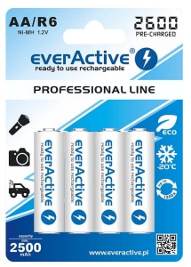 EVERACTIVE Akumulator R6 AA op-4 2600mAh