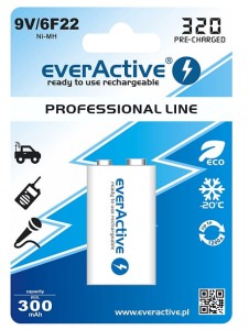 EVERACTIVE akumulator 9V 320mAh