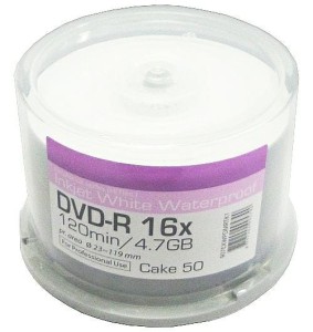 RITEK DVD-R x16 4,7GB PRINT GLOSSY WODO c-50 wodoodporne traxdata