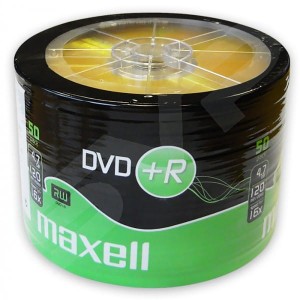 MAXELL DVD+R x16 4,7GB s-50 275736.30.TW