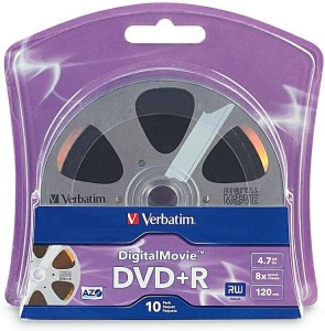 Verbatim DVD+R x8 4,7GB AZO c-10 movie 96857