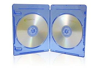 Pudełko 2xDVD 10mm BLU-RAY Niebieskie
