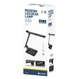 PLATINET Lampka Led 12W +6W USB PDL70B 44397 LAMP 12W + 6W USB CHARGER BLACK