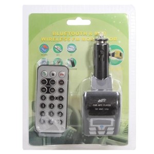 Transmiter Samoch BLUETOTH LCD OG27 TR48 SD/MMC czarny + pilot