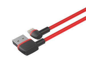 Kabel USB IPHONE 5 Lightning kątowy c4047RD