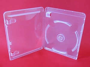 Pudełko 1xDVD AMARAY BLU-RAY +1xUSB 14MM CLEAR + ETUI PENDRIVE