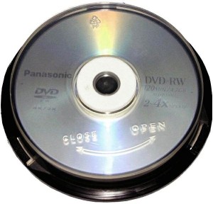PANASONIC DVD-RW x4 4,7GB Cake 10
