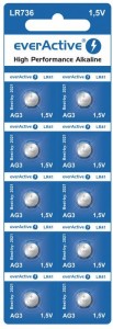 EVERACTIVE Bateria AG3 LR736 1,5 op-10 LR41