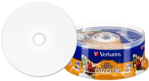 Verbatim DVD-R x16 4,7GB PRINTc-25 96191