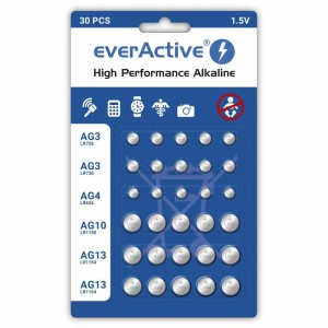 EVERACTIVE zestaw baterii G3,G4,G10,G13 30 sztuk