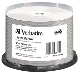 Verbatim CD-R x52 700MB PRINT c-50 43745 DataLifePlus bez ID