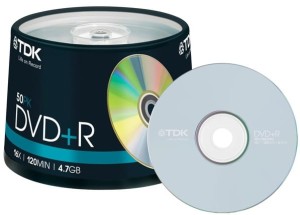 TDK DVD+R x16 4,7GB s-10 t78648